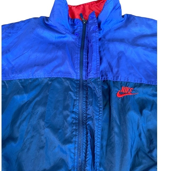 VNTG 80s NIKE COLORBLOCK WINDBREAKER FULL ZIP IN ABSOLUTELY AMAZING CONDITION - Picture 3 of 10